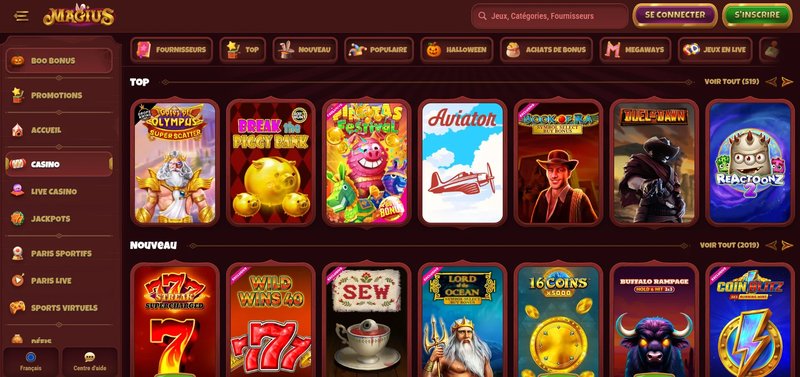 Explorez magius casino connexion