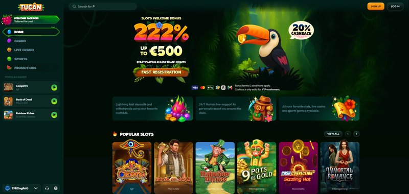 Casino tucan - Surprising start: a 100% match bonus that actually works